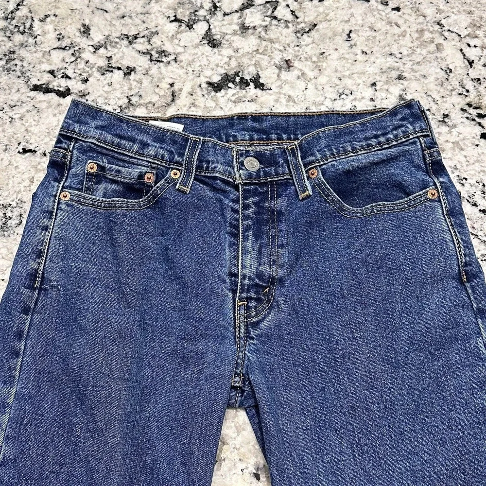 Levi's 514 jeans men's 30x30 (29x29.5) regular fit straight blue denim Jeans
